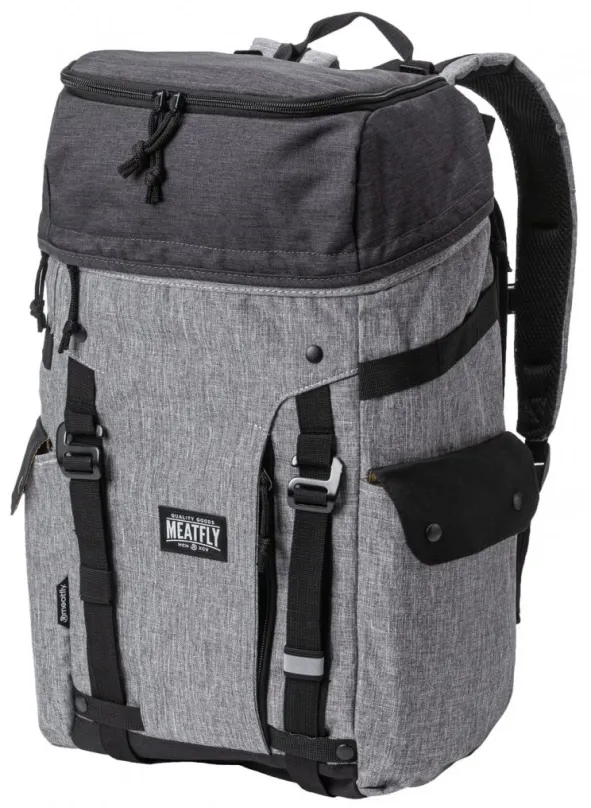 Mestský batoh Meatfly scintilla 2 Backpack Ht. Charcoal / Ht. Grey / Black