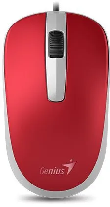 Myš Genius DX-120 Passion Red, drôtová, optická, symetrická, pripojenie cez USB, citlivosť