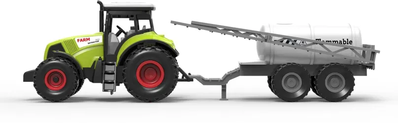 Auto Rappa traktor plastový so zvukom a svetlom s vlečkou na postrek