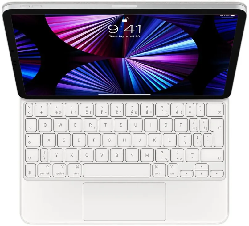 Klávesnica Apple Magic Keyboard iPad Pre 11" 2020 (4th Gen) a iPad Air (5th Gen), biela - EN Int.