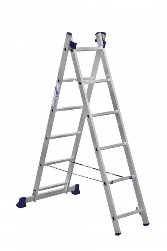 Rebrík Alumet, univerzálny 2-dielny rebrík, 2x6 priečok, 33 x 169 cm, max. 150 kg