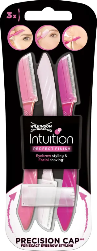 Britva WILKINSON Intuition Perfect Finish zarovnávač obočia 3 kusy