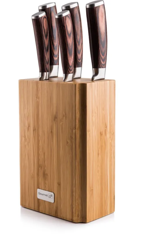 Sada nožov Sada nožov G21 Gourmet Nature 5 ks + bambusový blok