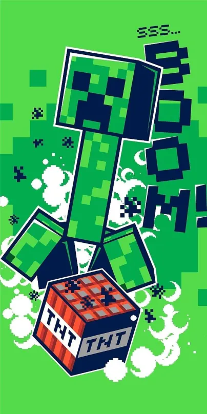 Detská osuška Jerry Fabrics Minecraft Boom