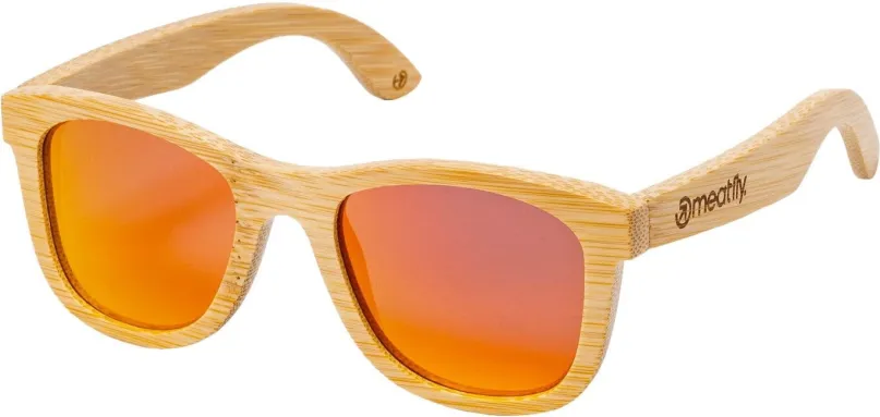 Slnečné okuliare Meatfly Bamboo, Orange Light
