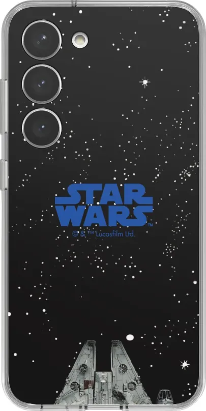 Kryt na mobil Samsung Galaxy S23 Rámček StarWars k ochrannému krytu Frame čierny