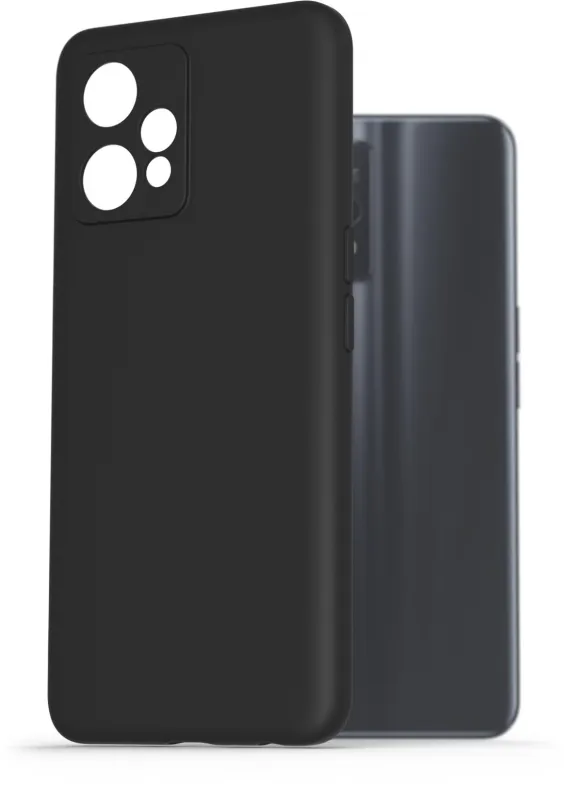 Kryt na mobil AlzaGuard Premium Liquid Silicone Case pre Realme 9/9 Pro+ čierne