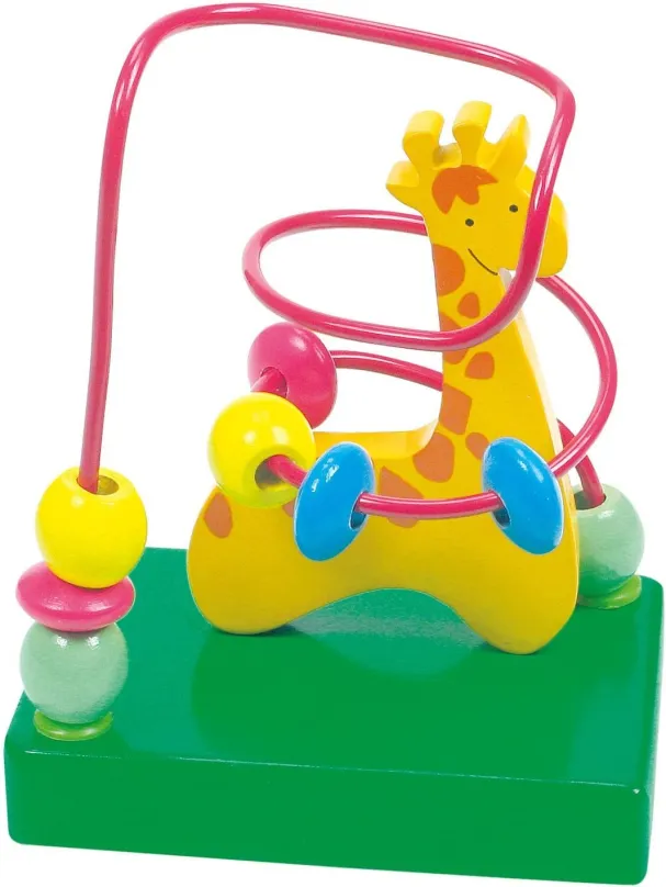 Motorická hračka Bino motorický labyrint - žirafa, vhodná pre deti od 3 rokov