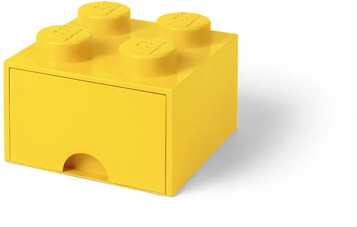 Úložný box LEGO Úložný box 4 s zásuvkou - žltá