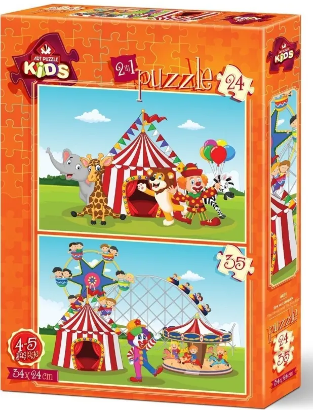 Puzzle Art puzzle Puzzle Cirkus a lunapark 24+35 dielikov