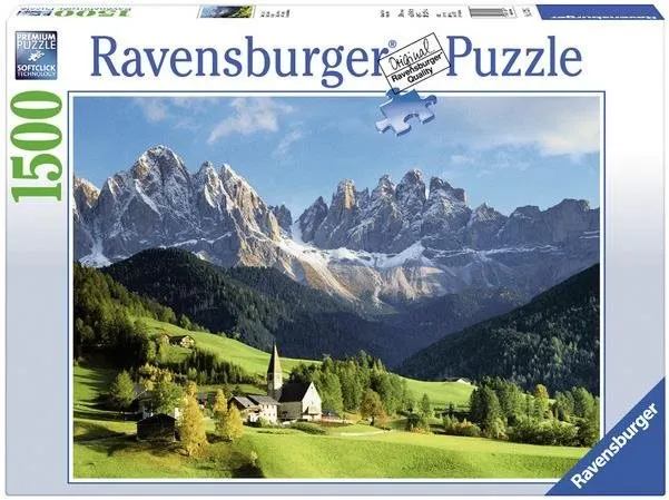 Puzzle Ravensburger puzzle 162697 Výhľad na Dolomity 1500 dielikov