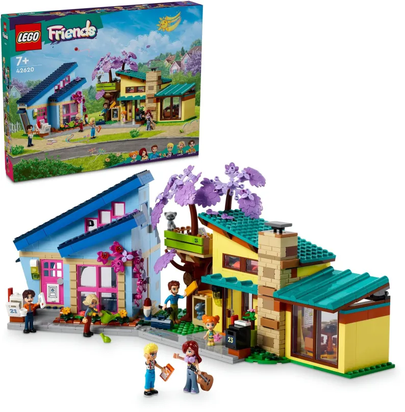 LEGO stavebnica LEGO® Friends 42620 Rodinné domy Ollyho a Paisley