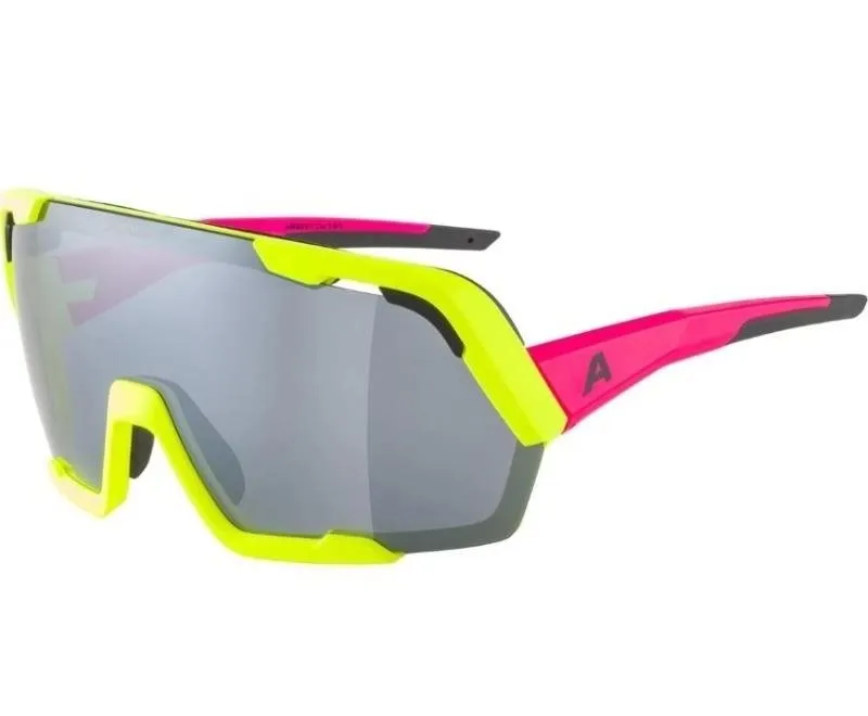 Cyklistické okuliare Alpina Rocket Bold neon-pink yellow matt