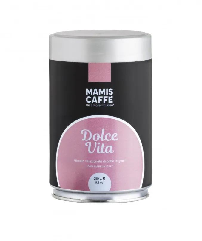 Káva Mami's Caffé Dolce Vita, zrnková, 250g dóza