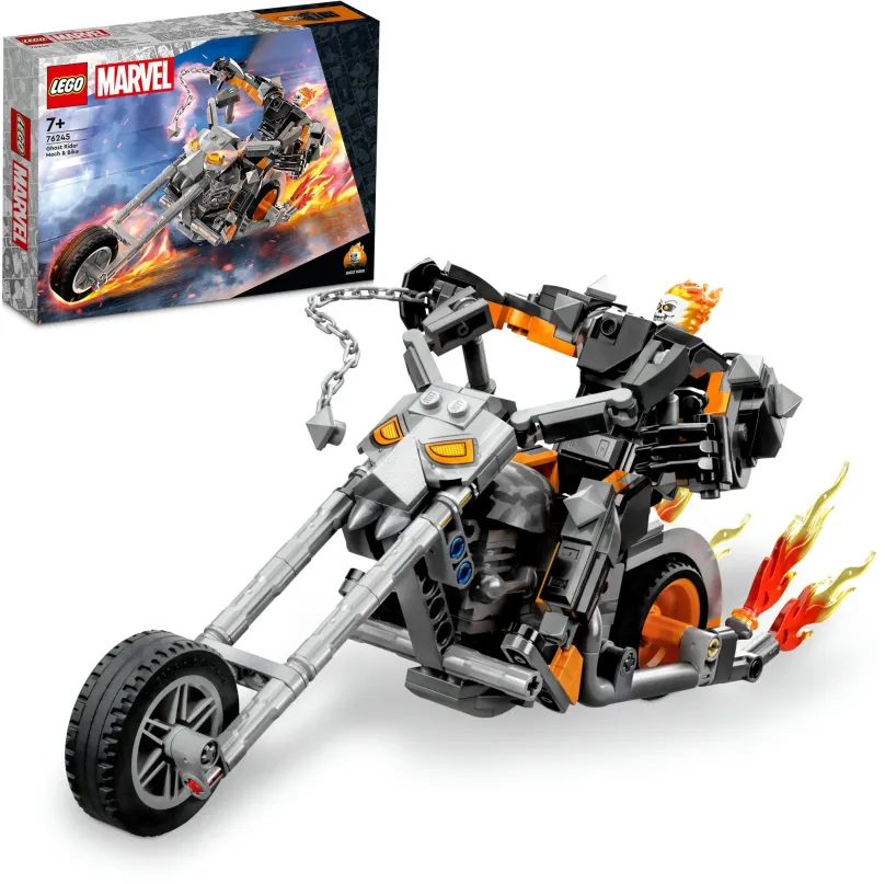 LEGO stavebnica LEGO® Marvel 76245 Robotický oblek a motorka Ghost Ridera