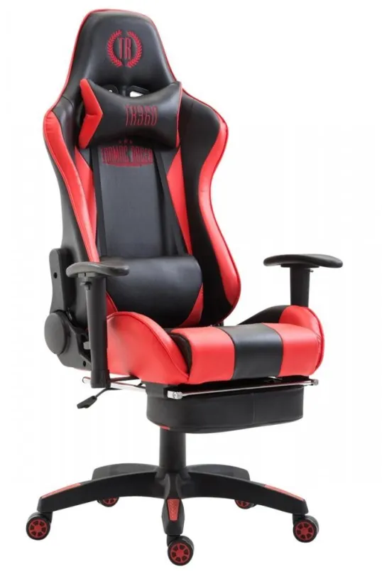 Herná stolička BHM GERMANY Boavista, syntetická koža, čierna / červená