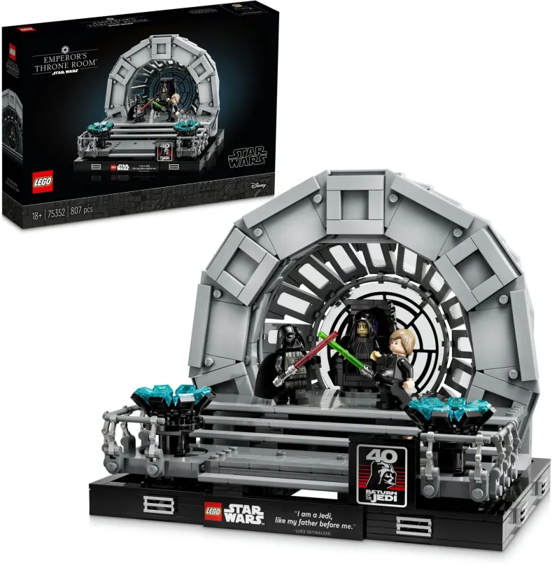 LEGO stavebnica LEGO® Star Wars™ 75352 Cisárov trónna sála – dioráma