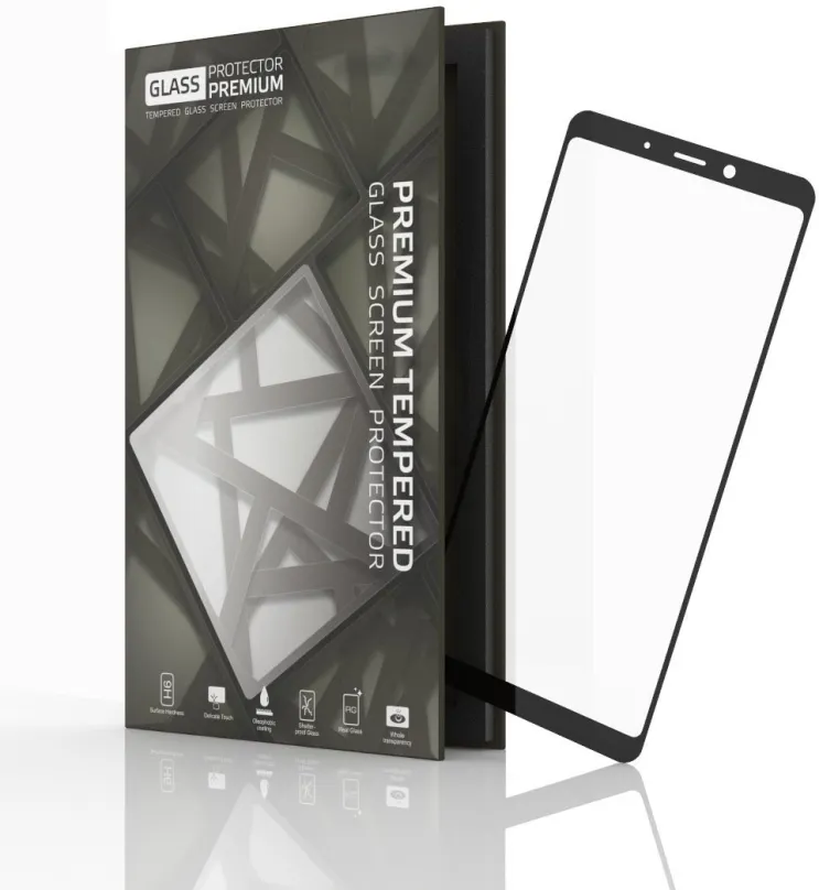 Ochranné sklo Tempered Glass Protector pre Samsung Galaxy A9, Čierne