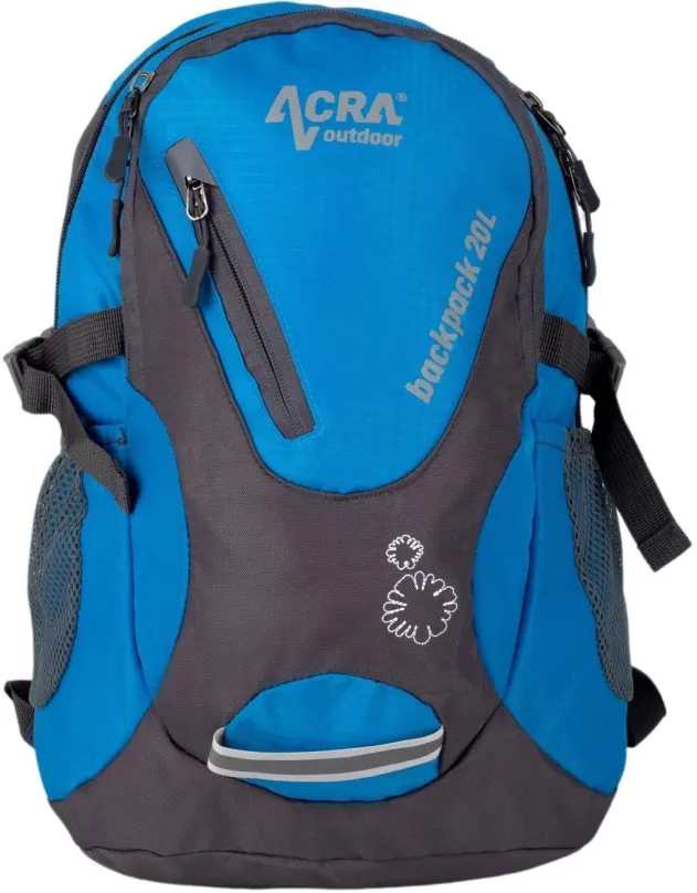 Turistický batoh Acra Turistický batoh 20 l modrý, s objemom 20 l,, rozmery 39 x 20 x 26 c