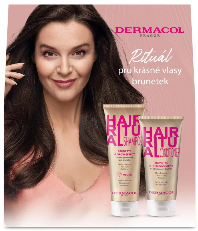 Darčeková kozmetická sada DERMACOL Hair Ritual Brunette Set 450 ml