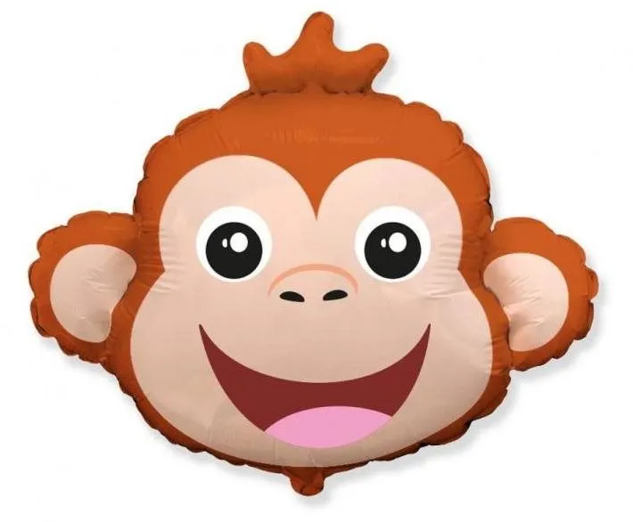 Balóniky Balón fóliový opice - opička - safari - 68 cm