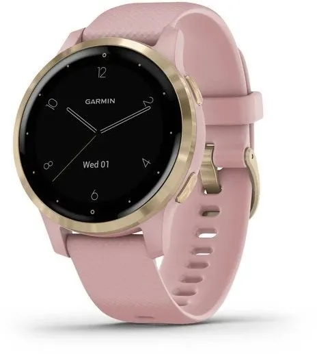 Chytré hodinky Garmin Vívoactive 4S LightGold Pink, dámske, s ovládaním v slovenčine, tran