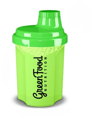 Shaker GreenFood shaker 300ml, s objemom 0,3 l, farba: zelená
