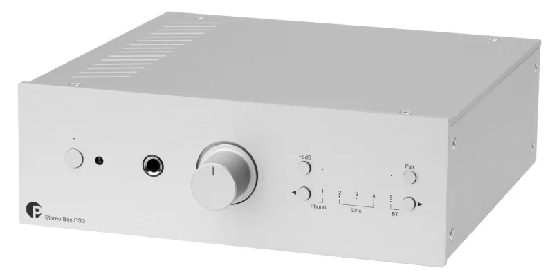 Pro-Ject Stereo Box DS3 - integrovaný zosilňovač, 2 x 80 W - strieborný