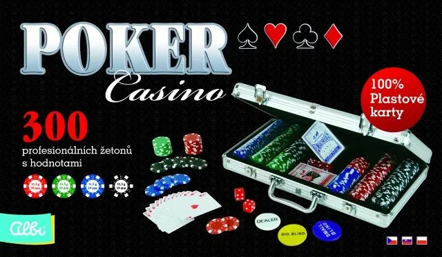 Kartová hra Poker casino 300 žetónov