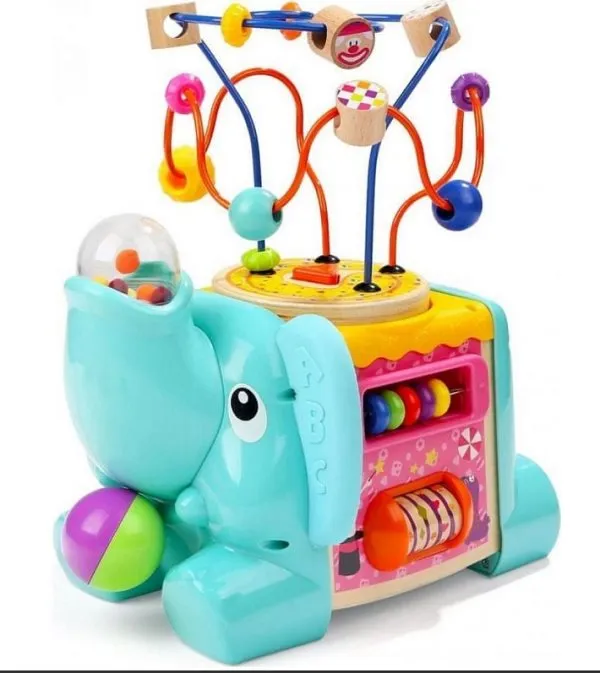 Motorická hračka Motorická kocka slon