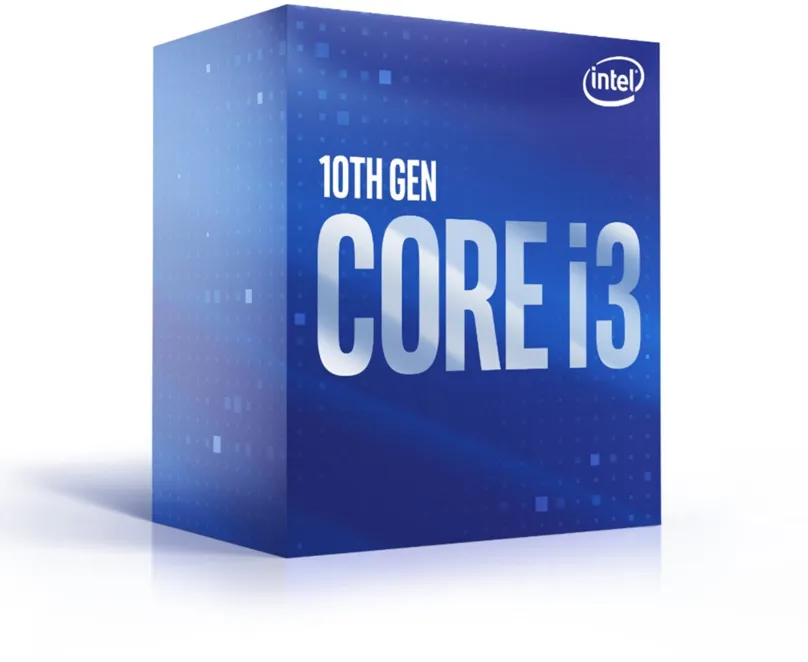 Procesor Intel Core i3-10100F, 4 jadrový, 8 vlákien, 3,6 GHz (TDP 65W), Boost 4,3 GHz, 6MB