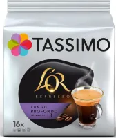 Kávové kapsule TASSIMO kapsule L'OR Profondo Lungo 16 nápojov