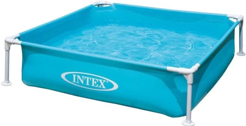 Detský bazén Intex bazén 57173, skladací, modrý, mini, 122 cm x 122 cm x 30 cm