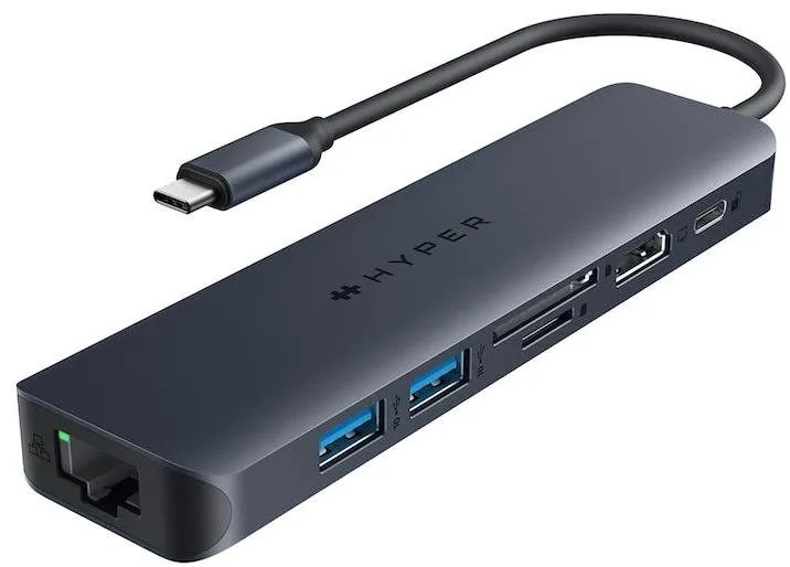 Replikátor portov HyperDrive EcoSmart Gen.2 USB-C 7-in-1 Hub 100W PD Pass-thru