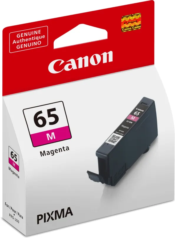 Cartridge Canon CLI-65M purpurová, pre tlačiarne Canon PIXMA PRO-200, výťažnosť 12,6 ml