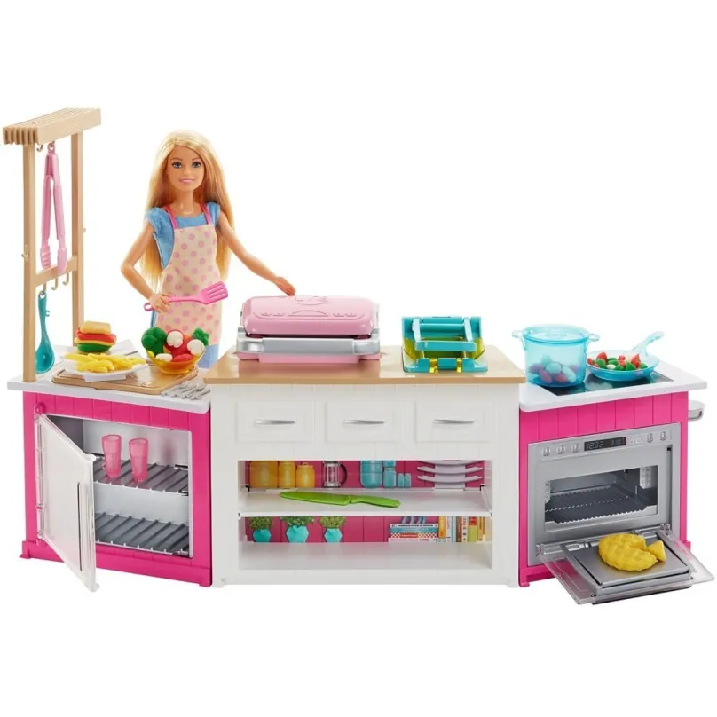 Barbie Kuchyňa snov herný set s bábikou, Mattel FRH73