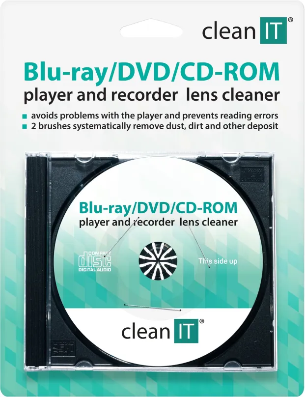 Čistiace CD CLEAN IT Brushes - čistiace CD/DVD