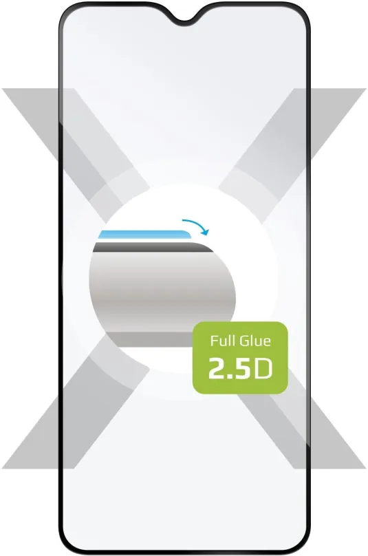 Ochranné sklo FIXED FullGlue-Cover pre Xiaomi Redmi Note 8 (2021) čierne