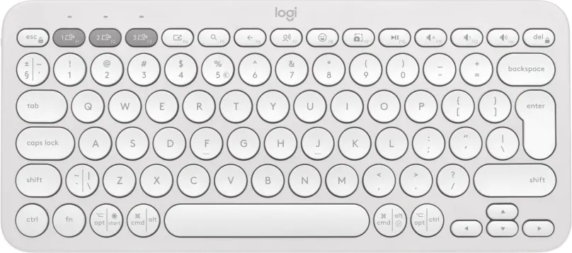 Klávesnica Logitech Pebble Keyboard 2 K380s, Off-white - US INTL