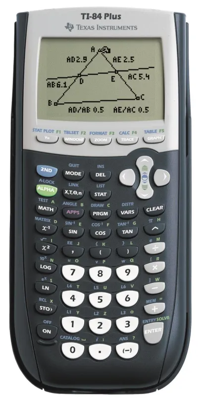 Kalkulačka TEXAS INSTRUMENTS TI-84 PLUS, grafická, batériové napájanie, 16miestny 8riadkov