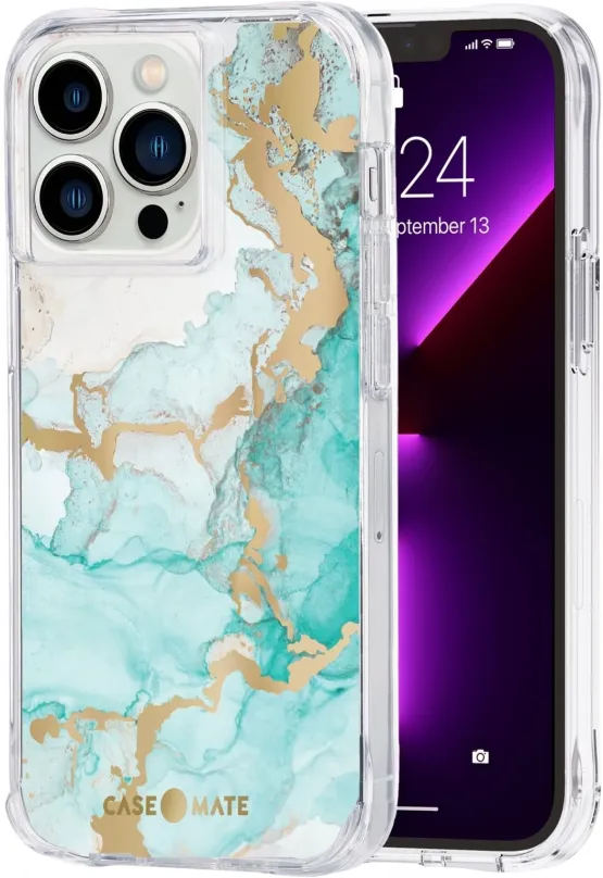 Kryt na mobil Case Mate Tough Print Ocean Marble iPhone 13 Pro, Apple iPhone 13 Pro, TPU,