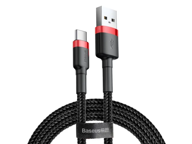 Baseus nabíjací / dátový kábel USB-C 3A 1m Cafule červená-čierna