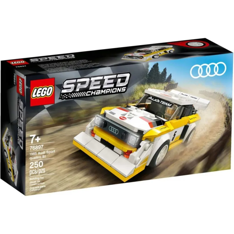 LEGO stavebnica LEGO Speed Champions 76897 1985 Audi Sport quattro S1, 250 dielikov, odpor