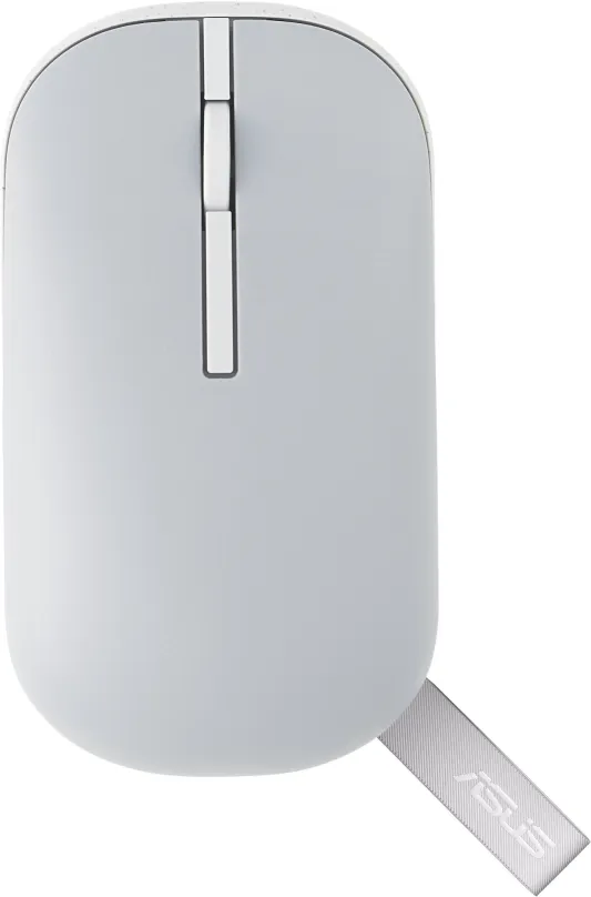 Myš ASUS Marshmallow Mouse MD100 Lite Grey, bezdrôtová, optická, symetrická, pripojenie sk