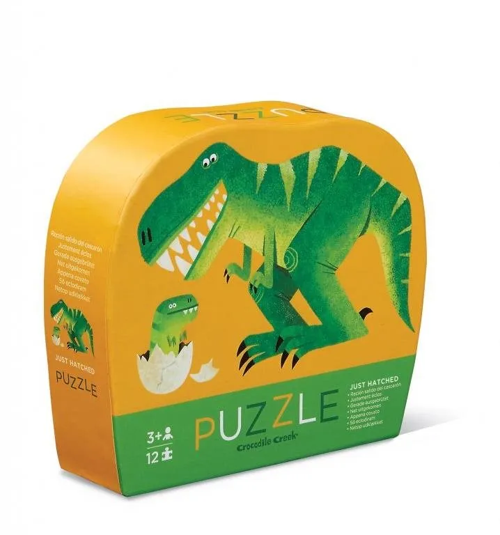 Puzzle Mini puzzle - Malý dinosaurus (12 ks), 12 dielikov v balení, téma zvieratá, logické