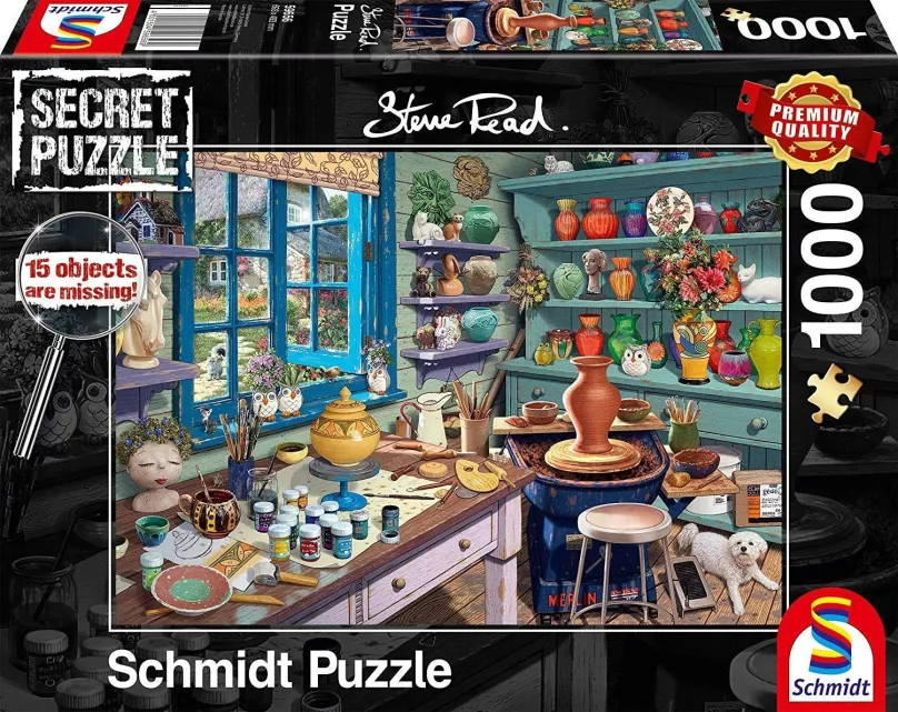 Puzzle Schmidt Secret puzzle Hrnčiarska dielňa 1000 dielikov