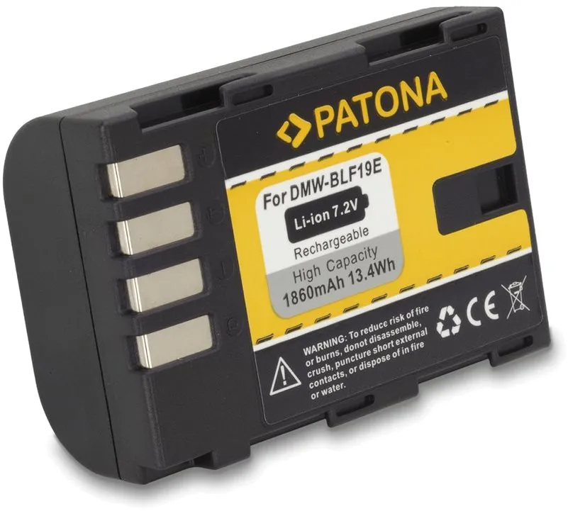 Batérie pre fotoaparát Paton pre Panasonic DMW-BLF19 1860mAh Li-Ion