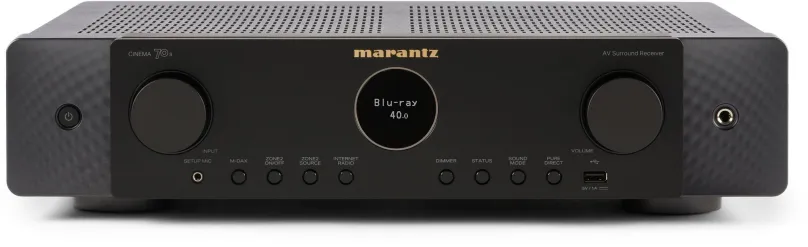 AV receiver Marantz Cinema 70s Black, 7.1, výkon 50 W/kanál, minimálna impedancia 4 Ohm, 7
