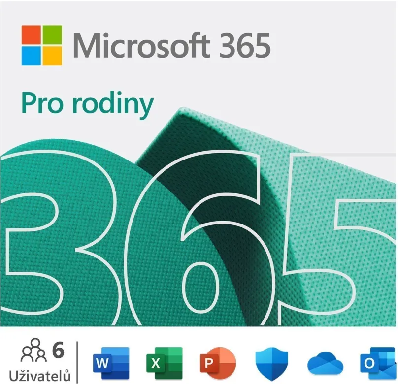 Kancelársky softvér Microsoft 365 pre rodiny (elektronická licencia)