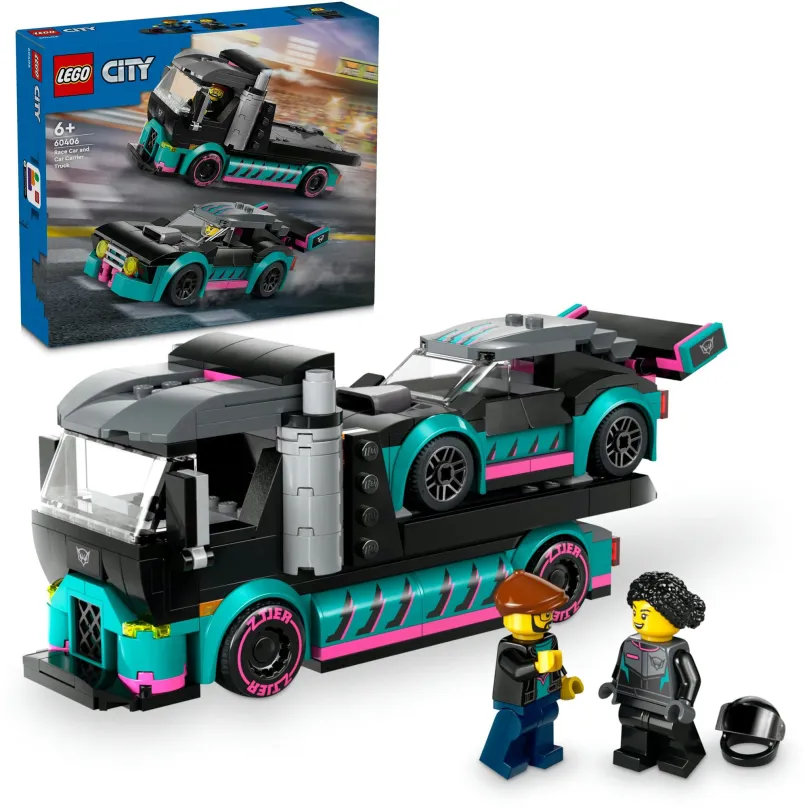 LEGO stavebnica LEGO® City 60406 Kamión so závodným autom